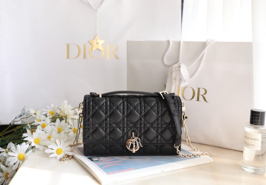 Replica My Dior Top Handle Bag Black 1 Replica My Dior Top Handle Bag Black - high-quality designer bag clone