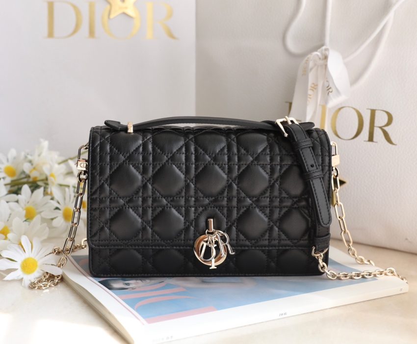 Replica My Dior Top Handle Bag Black 2 Replica My Dior Top Handle Bag Black - premium-grade designer purse dupe