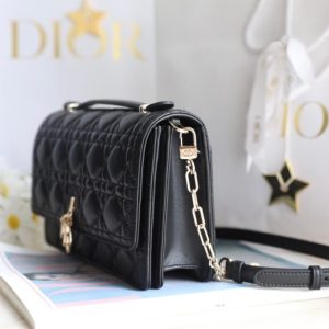 Replica My Dior Top Handle Bag Black 4 Replica My Dior Top Handle Bag Black - premium 1:1 fake handbag model