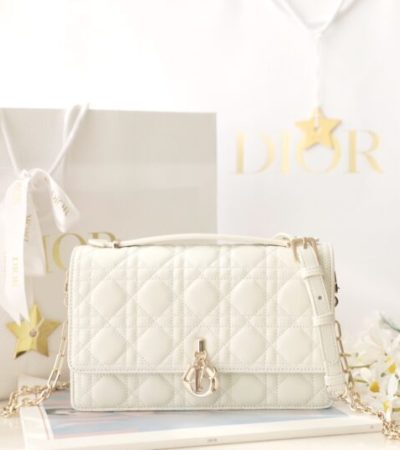 Replica My Dior Top Handle Bag White - ultra-realistic fake designer tote