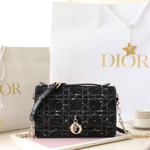 Replica My Dior Top Handle Bag Black Canvas 1 Replica My Dior Top Handle Bag Black Canvas - high-end fake designer purse