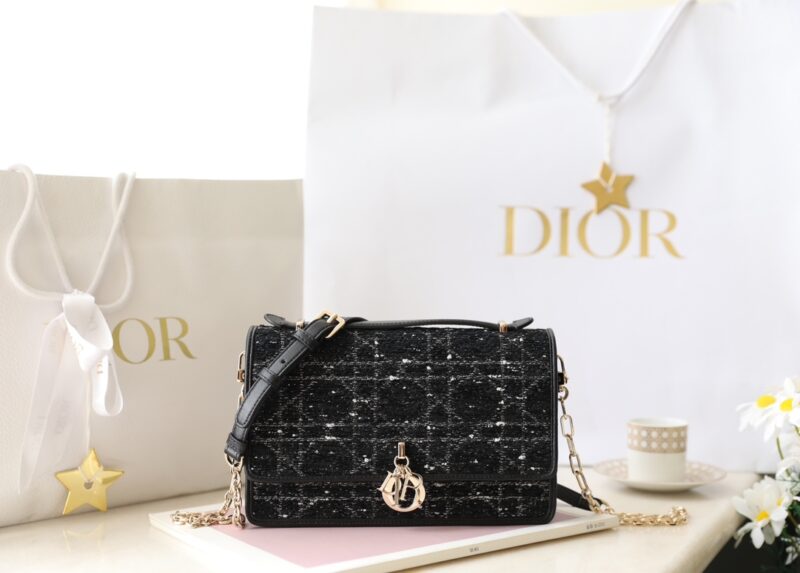Replica My Dior Top Handle Bag Black Canvas 1 Replica My Dior Top Handle Bag Black Canvas - high-end fake designer purse