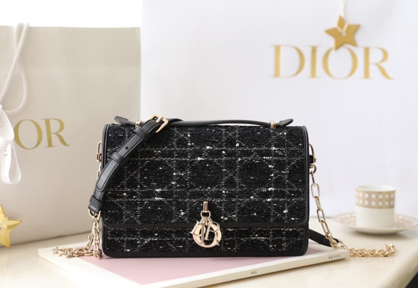 Replica My Dior Top Handle Bag Black Canvas 2 Replica My Dior Top Handle Bag Black Canvas - high-quality designer bag clone