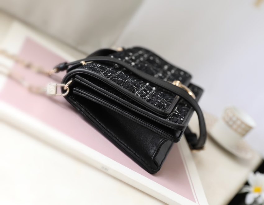 Replica My Dior Top Handle Bag Black Canvas 6 Replica My Dior Top Handle Bag Black Canvas - high-accuracy replica luxury purse