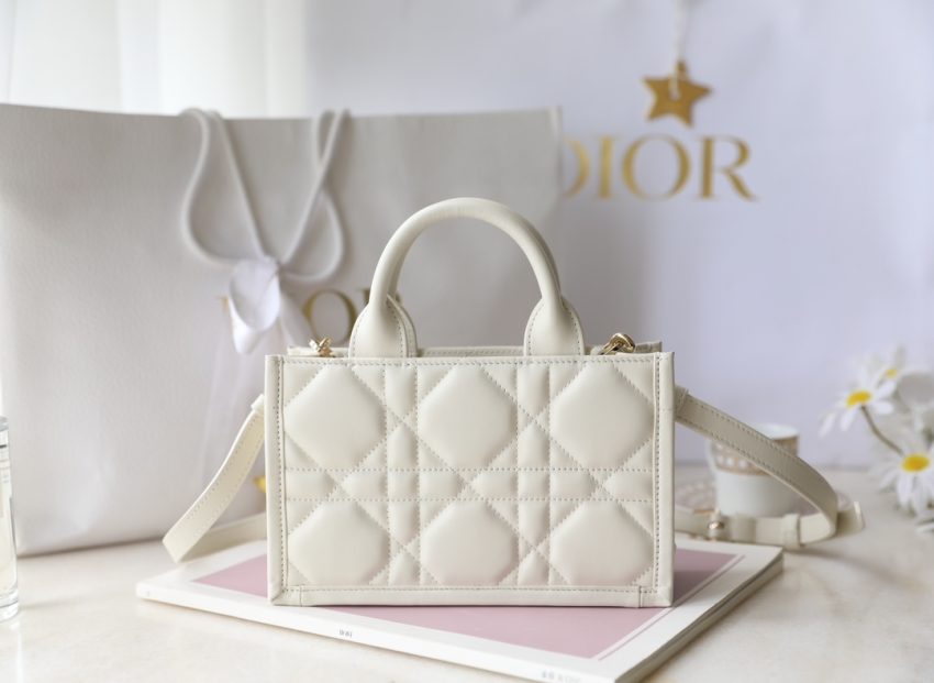 Replica Dior Tote Book Mini White 3 Replica Dior Tote Book Mini White - high-accuracy replica luxury purse