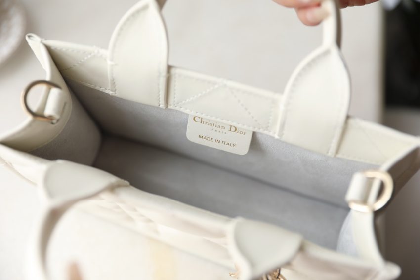 Replica Dior Tote Book Mini White 4 Replica Dior Tote Book Mini White - top-tier luxury replica shoulder bag