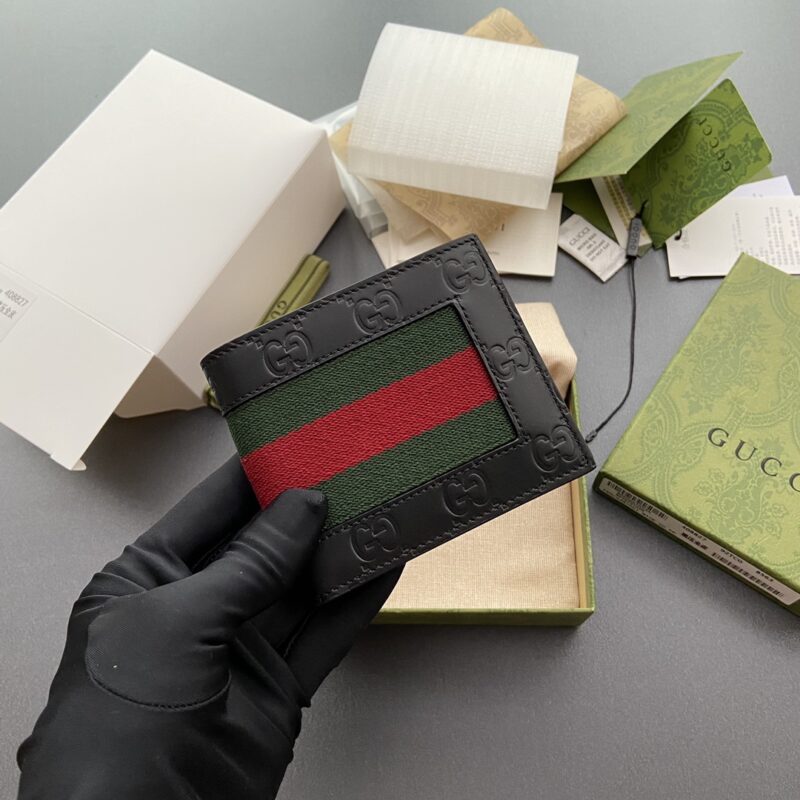 Replica Gucci Double G bifold Wallet Leather - premium-grade designer purse dupe