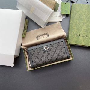 Replica Gucci Ophidia Zipper Wallet Grey 6 Replica Gucci Ophidia Zipper Wallet Grey - high-end fake designer purse