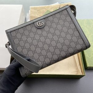 Replica Gucci G Ophidia Clutch Grey 7 Replica Gucci G Ophidia Clutch Grey - authentic-look luxury purse replica
