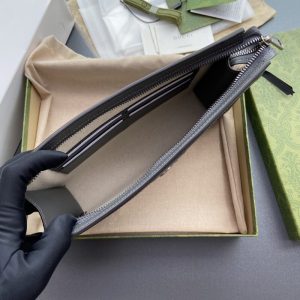 Replica Gucci G Ophidia Clutch Grey 8 Replica Gucci G Ophidia Clutch Grey - realistic designer-inspired fake bag