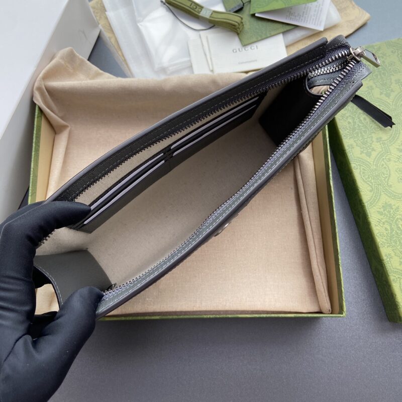 Replica Gucci G Ophidia Clutch Grey 8 Replica Gucci G Ophidia Clutch Grey - realistic designer-inspired fake bag