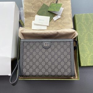 Replica Gucci G Ophidia Clutch Grey 9 Replica Gucci G Ophidia Clutch Grey - premium-grade designer purse dupe