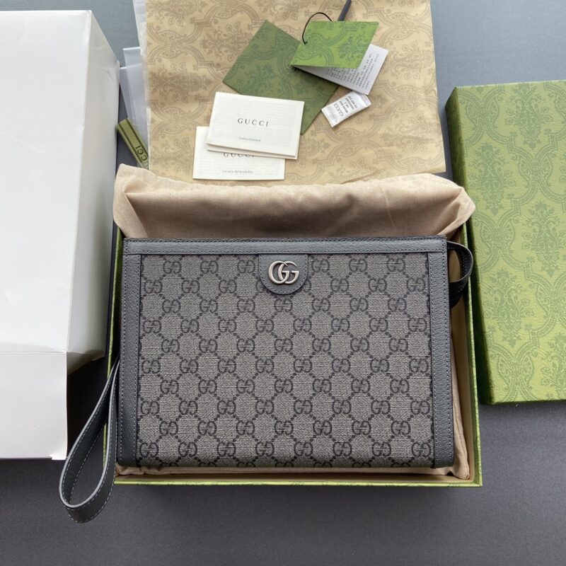 Replica Gucci G Ophidia Clutch Grey 9 Replica Gucci G Ophidia Clutch Grey - premium-grade designer purse dupe