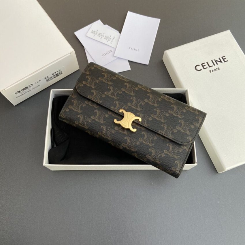Replica Celine Triumphe Long Wallet 6 Replica Celine Triumphe Long Wallet - elite superclone designer purse