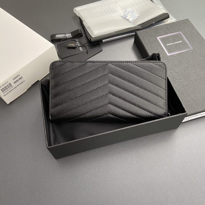 Replica Yves Saint Laurent Long Zippered Wallet 2 Replica Yves Saint Laurent Long Zippered Wallet - high-accuracy replica luxury purse