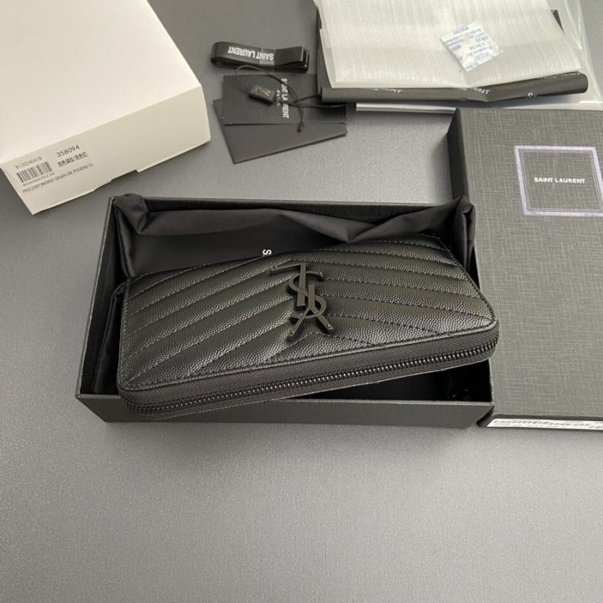 Replica Yves Saint Laurent Long Zippered Wallet 7 Replica Yves Saint Laurent Long Zippered Wallet - near-authentic luxury replica handbag