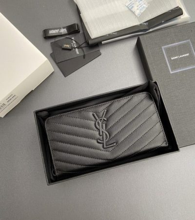 Replica Yves Saint Laurent Long Zippered Wallet - realistic designer-inspired fake bag
