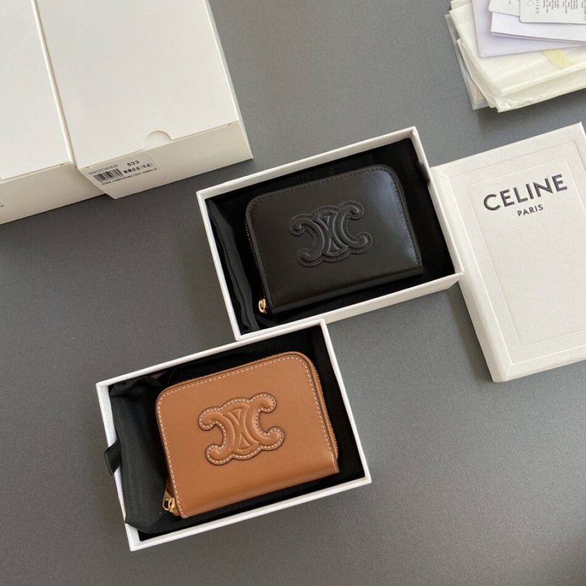 Replica Celine Triumphe Small Zippy Wallet 1 Replica Celine Triumphe Small Zippy Wallet - authentic-look luxury purse replica