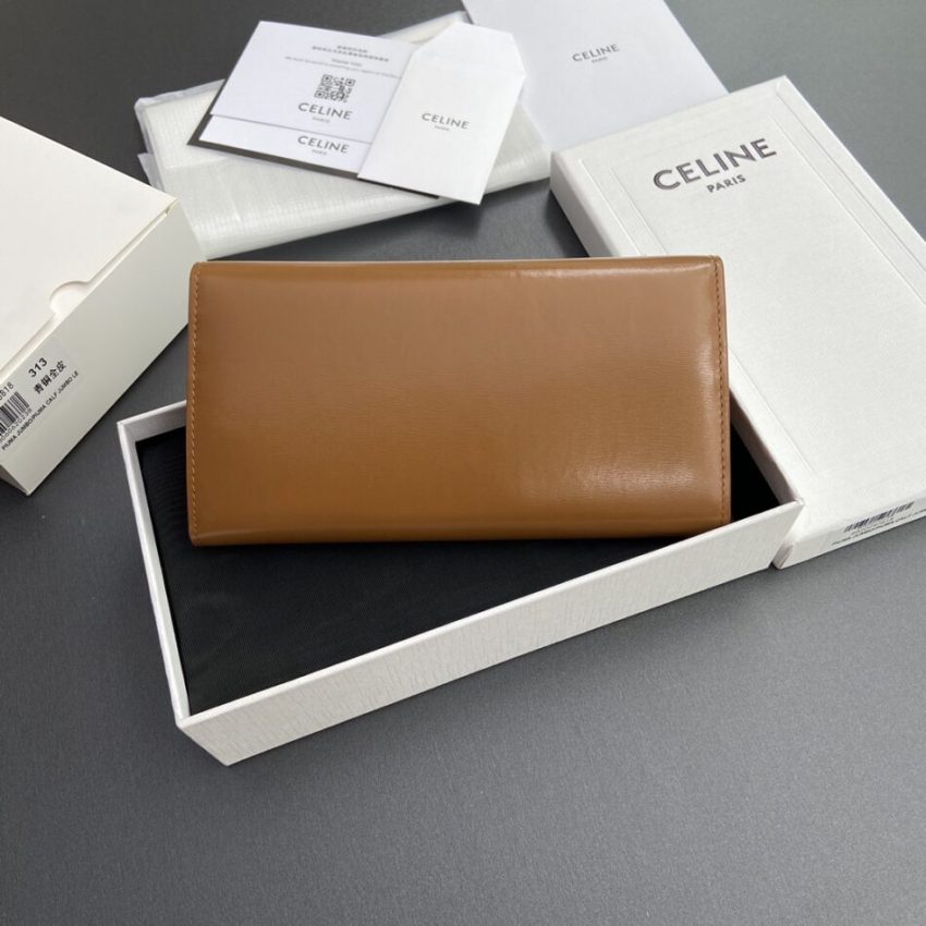 Replica Celine Triumphe Long Wallet Brown 4 Replica Celine Triumphe Long Wallet Brown - high-accuracy replica luxury purse