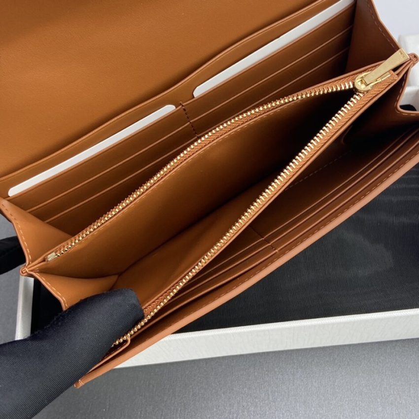 Replica Celine Triumphe Long Wallet Brown 7 Replica Celine Triumphe Long Wallet Brown - elite superclone designer purse