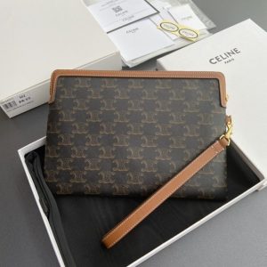Replica Celine Triumphe Clutch Brown 4 Replica Celine Triumphe Clutch Brown - elite superclone designer purse