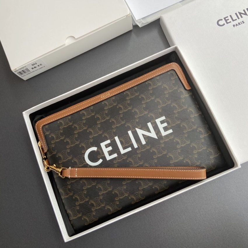 Replica Celine Triumphe Clutch Brown 5 Replica Celine Triumphe Clutch Brown - premium-grade designer purse dupe