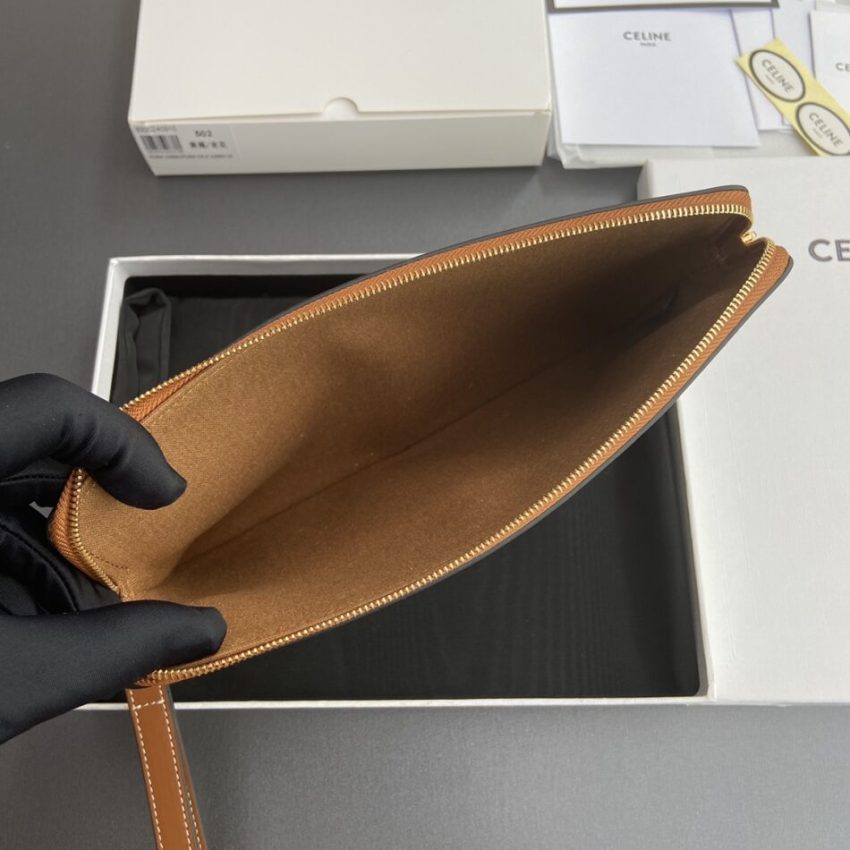 Replica Celine Triumphe Clutch Brown 6 Replica Celine Triumphe Clutch Brown - high-end fake designer purse