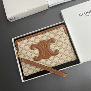 Replica Celine Triumphe Clutch White 4 Replica Celine Triumphe Clutch White - near-authentic luxury replica handbag