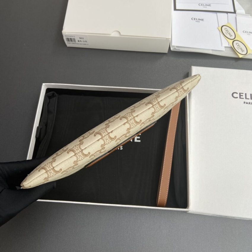 Replica Celine Triumphe Clutch White 5 Replica Celine Triumphe Clutch White - premium-grade designer purse dupe