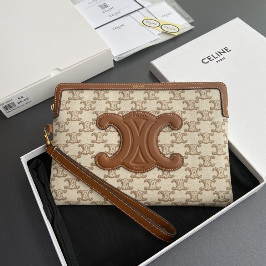 Replica Celine Triumphe Clutch White 1 Replica Celine Triumphe Clutch White - top-rated replica designer bag