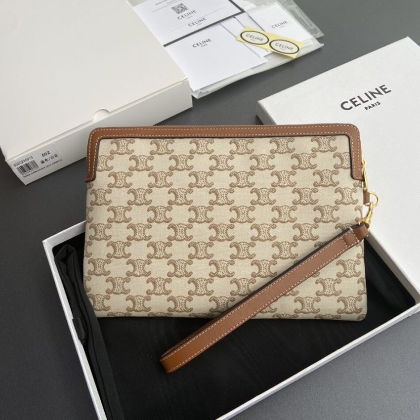 Replica Celine Triumphe Clutch White 3 Replica Celine Triumphe Clutch White - top-tier luxury replica shoulder bag