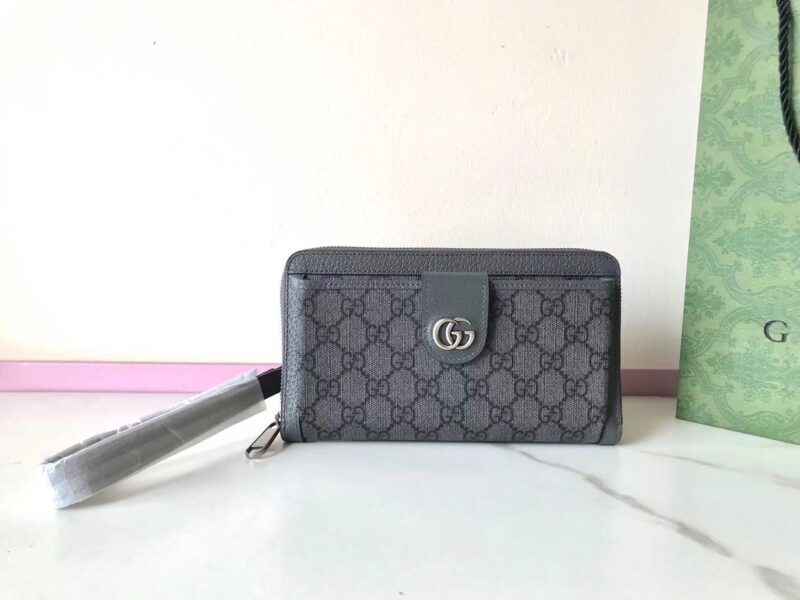 Replica Gucci Ophidia GG Wallet Grey 4 Replica Gucci Ophidia GG Wallet Grey - elite superclone designer purse