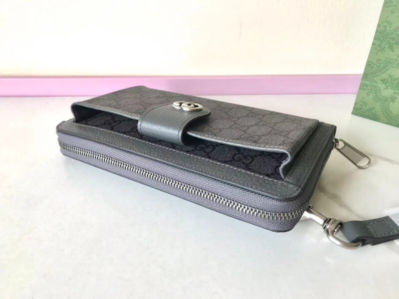 Replica Gucci Ophidia GG Wallet Grey 6 Replica Gucci Ophidia GG Wallet Grey - near-authentic luxury replica handbag