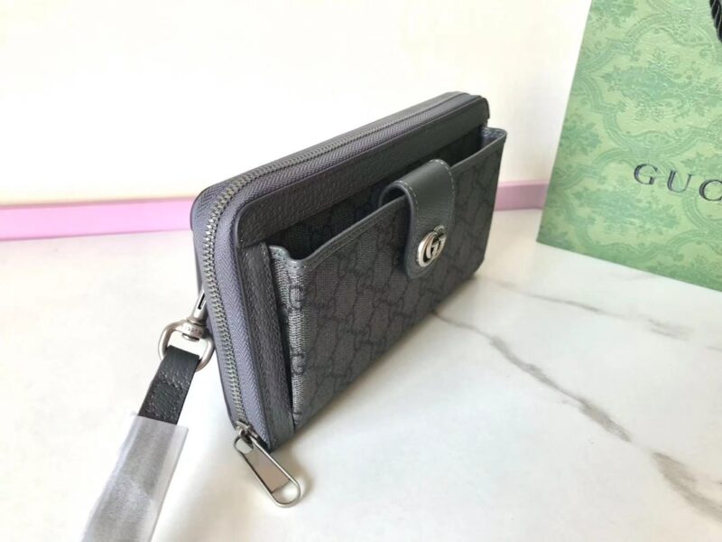 Replica Gucci Ophidia GG Wallet Grey 2 Replica Gucci Ophidia GG Wallet Grey - realistic designer-inspired fake bag