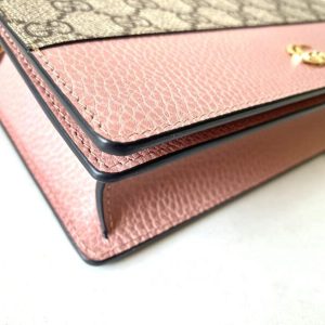 Replica Gucci GG Marmont Chain Bag Pink - top-tier luxury replica shoulder bag