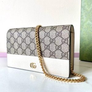 Replica Gucci GG Marmont Chain Bag White 6 Replica Gucci GG Marmont Chain Bag White - elite superclone designer purse