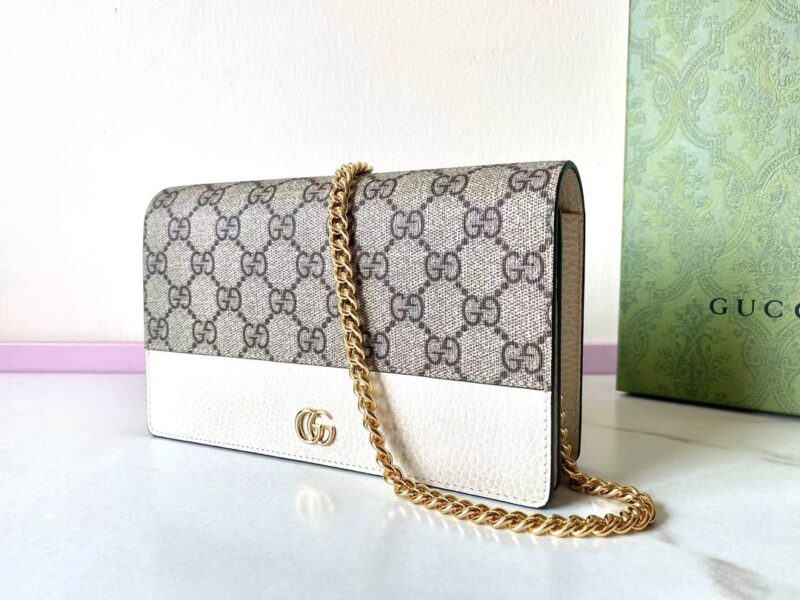 Replica Gucci GG Marmont Chain Bag White 6 Replica Gucci GG Marmont Chain Bag White - elite superclone designer purse