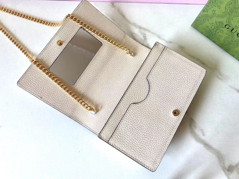 Replica Gucci GG Marmont Chain Bag White 5 Replica Gucci GG Marmont Chain Bag White - high-end fake designer purse