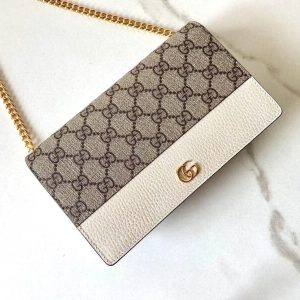 Replica Gucci GG Marmont Chain Bag White 2 Replica Gucci GG Marmont Chain Bag White - high-end fake designer purse