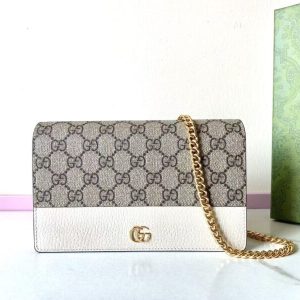 Replica Gucci GG Marmont Chain Bag White 3 Replica Gucci GG Marmont Chain Bag White - elite superclone designer purse
