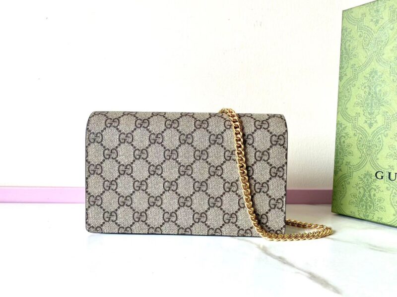 Replica Gucci GG Marmont Chain Bag Black 9 Replica Gucci GG Marmont Chain Bag White - premium-grade designer purse dupe