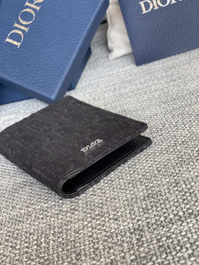 Replica Dior Bi Fold Card Holder Black 3 Replica Dior Bi Fold Card Holder Black - high-accuracy replica luxury purse