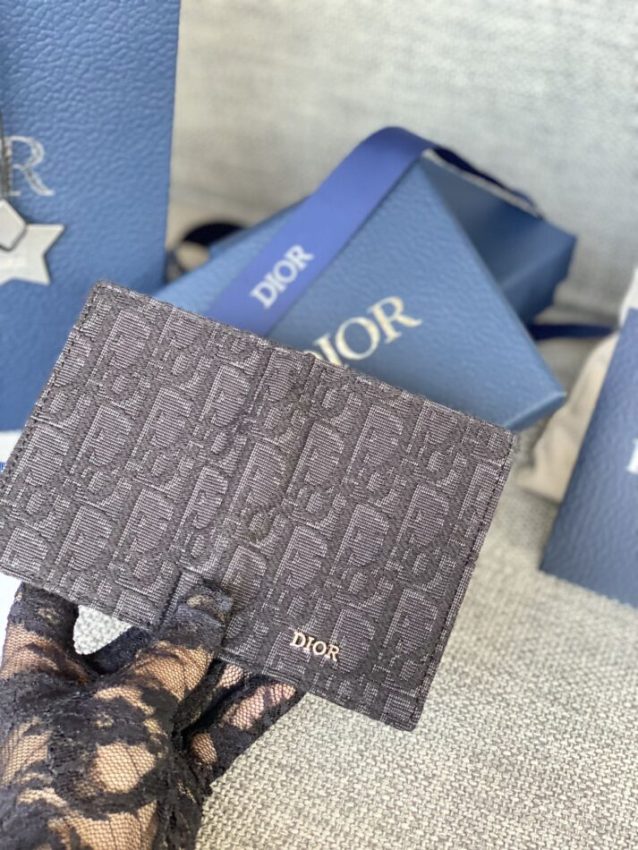 Replica Dior Bi Fold Card Holder Black 5 Replica Dior Bi Fold Card Holder Black - 1:1 designer replica handbag