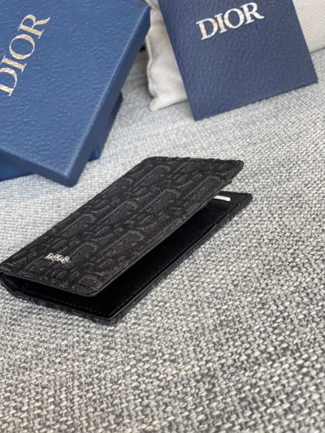 Replica Dior Bi Fold Card Holder Black 6 Replica Dior Bi Fold Card Holder Black - best-selling designer handbag dupe