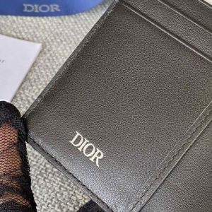 Replica Dior Bi Fold Card Holder Black 7 Replica Dior Bi Fold Card Holder Black - premium 1:1 fake handbag model