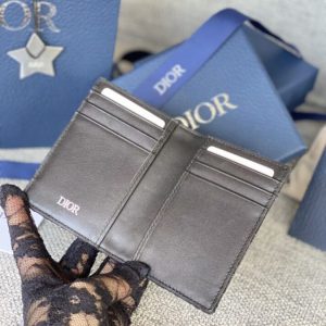Replica Dior Bi Fold Card Holder Black 9 Replica Dior Bi Fold Card Holder Black - near-authentic luxury replica handbag