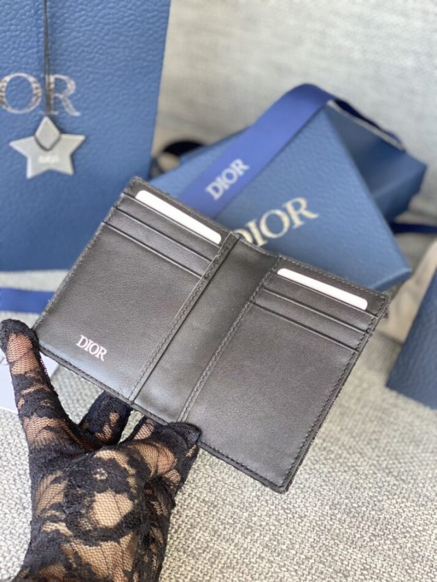Replica Dior Bi Fold Card Holder Black 9 Replica Dior Bi Fold Card Holder Black - near-authentic luxury replica handbag