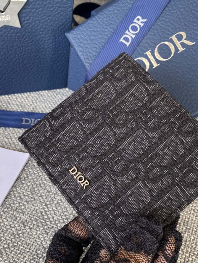 Replica Dior Jacquard Wallet Black 3 Replica Dior Jacquard Wallet Black - best-selling designer handbag dupe