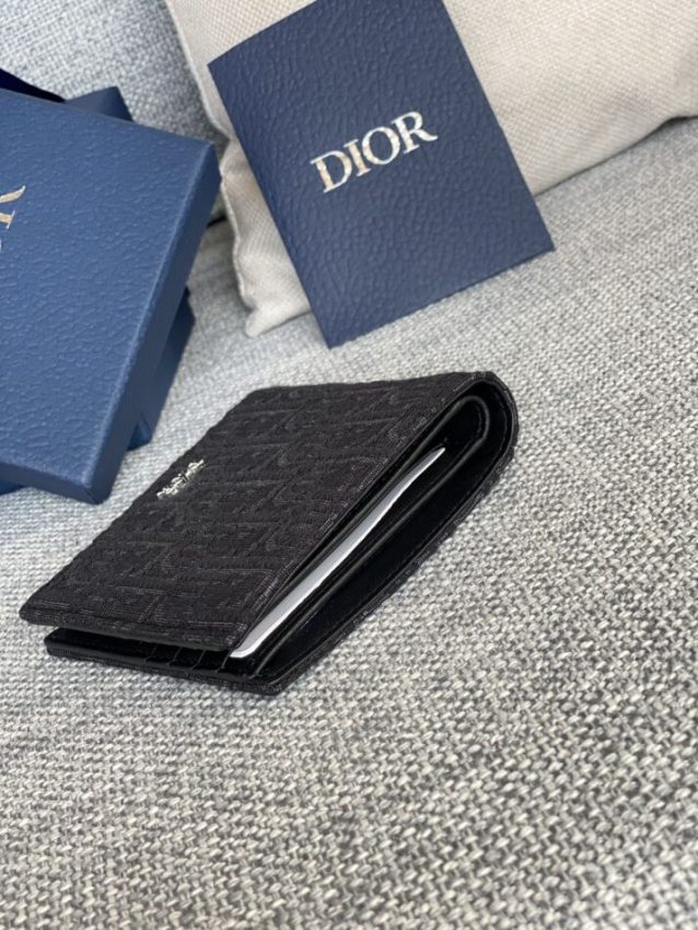 Replica Dior Jacquard Wallet Black 5 Replica Dior Jacquard Wallet Black - ultra-realistic fake designer tote