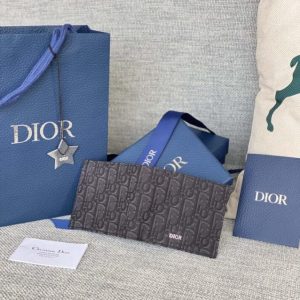 Replica Dior Jacquard Wallet Black 2 Replica Dior Jacquard Wallet Black - premium 1:1 fake handbag model
